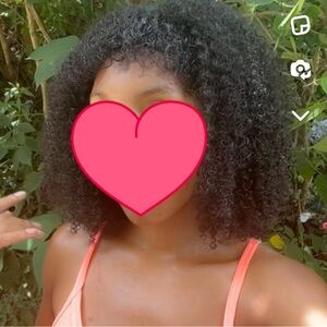 Human Hair Kinky Coily Closure Wig